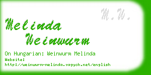 melinda weinwurm business card